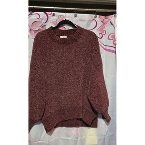 Altar'd State Womens Medium Burgendy Sweater